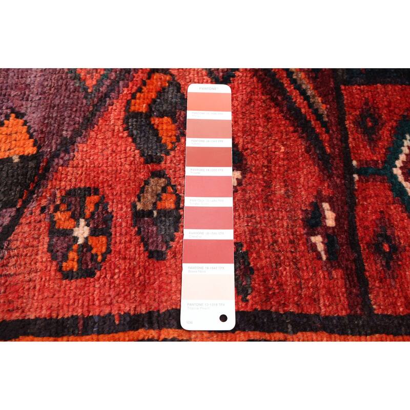 ECARPETGALLERY Hand-knotted Melis Vintage Red Wool Rug - 5'4 x 8'1