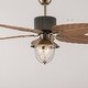 preview thumbnail 8 of 8, Palm Tropical Reversible Chandelier Ceiling Fan - 52"
