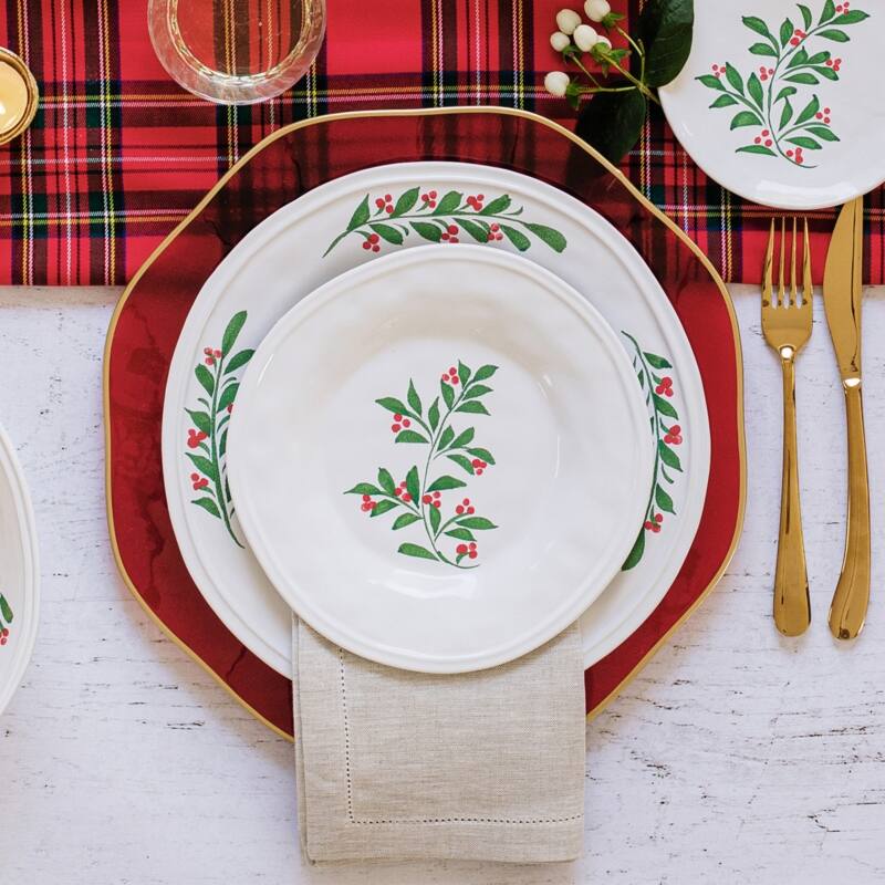 viva by VIETRI Aria Holiday Salad Plate