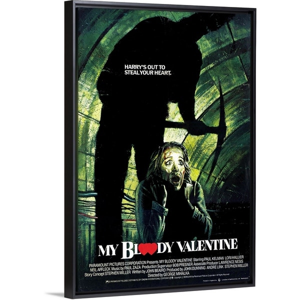 Shop "My Bloody Valentine (1981)" Black Float Frame Canvas ...