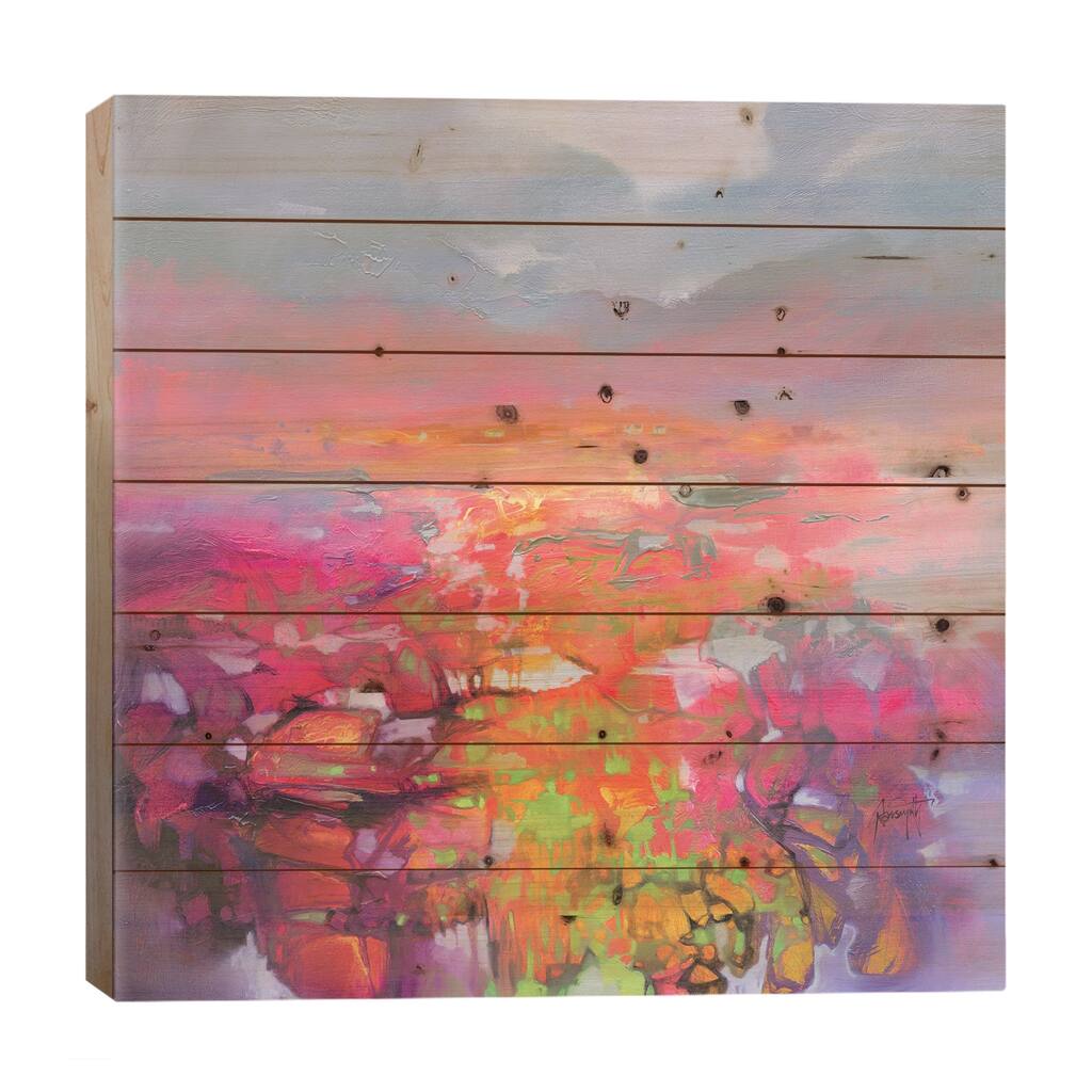 Quantum Entaglement Print On Wood by Scott Naismith - Multi-Color
