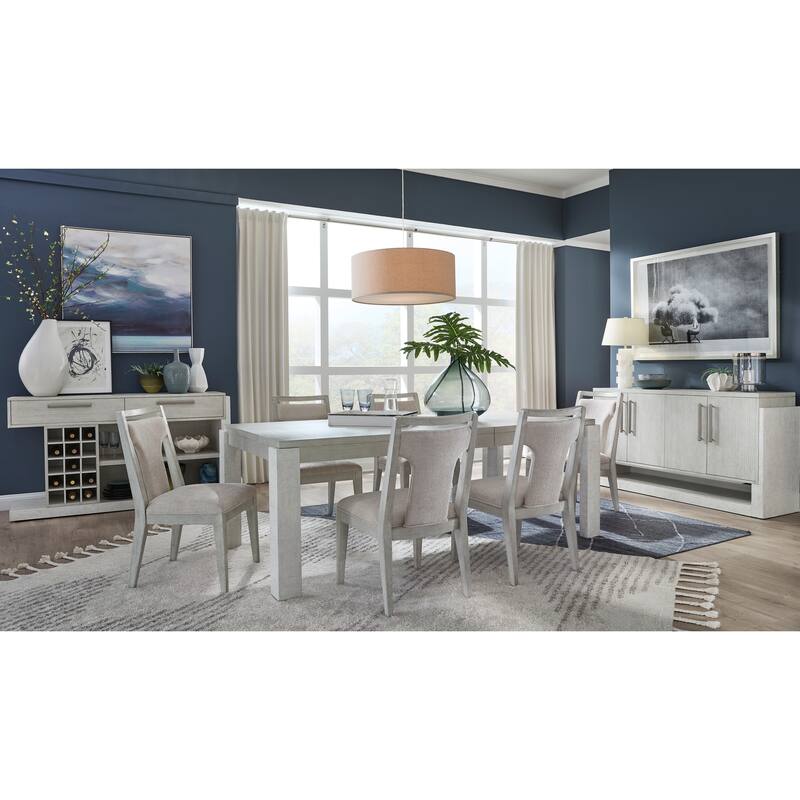 Magnussen Home Lorelei Misty Cloud Extendable Rectangular Dining Table - 44''W x 68''D x 29.75''H