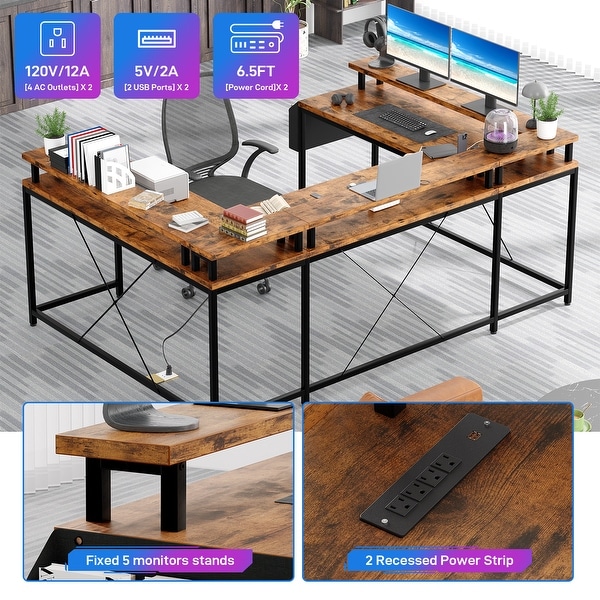 U Shaped Computer Gaming Desk On Sale Bed Bath Beyond 40104014