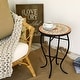 preview thumbnail 27 of 68, Indoor/Outdoor Turkish Mosaic Tile Side Table and Plant Stand