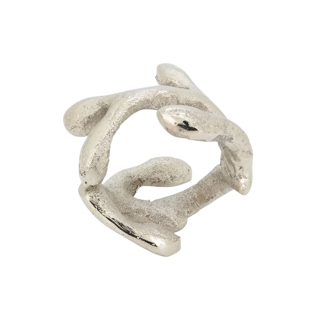 Twigs Design Napkin Rings (Set of 4)