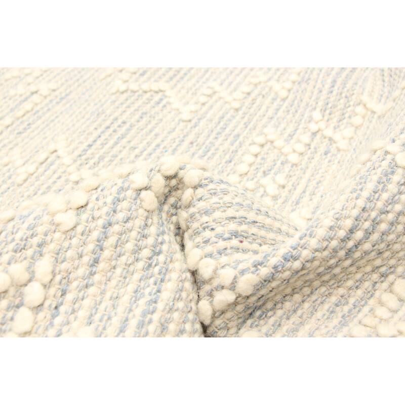 ECARPETGALLERY Braid weave Sienna Cream Wool Rug - 5'1 x 7'10