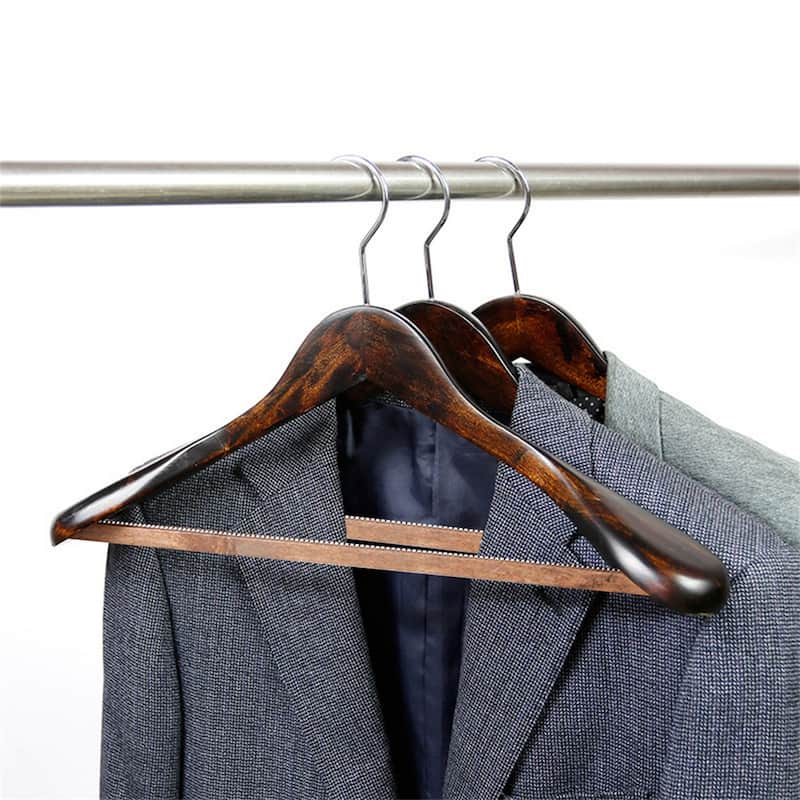 5X Wide-Shoulder Suit Hanger Hotel Coat Hanger for Heavy Adults Suits,Coats, Pants & Dress Clothes