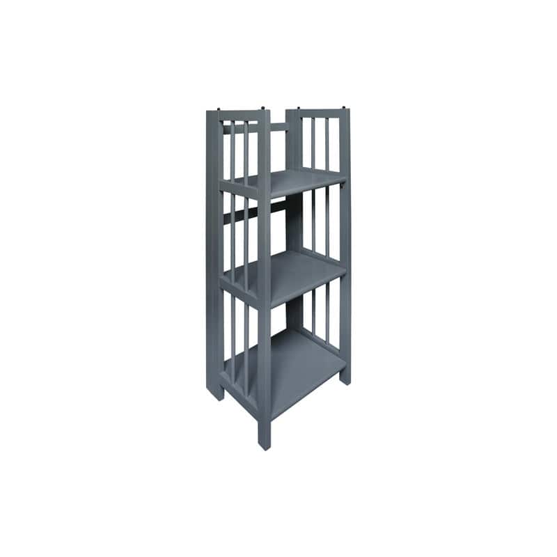 3-Shelf Folding 14-inch Wide Bookcase