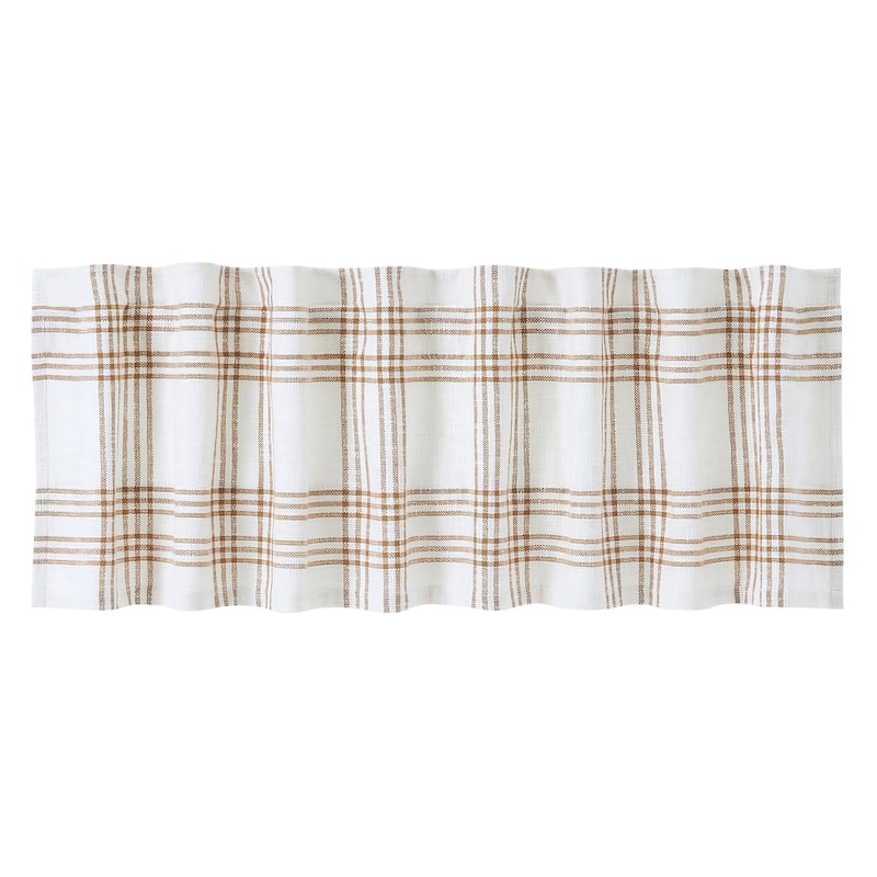 Wheat Plaid Valance 19x72 - M