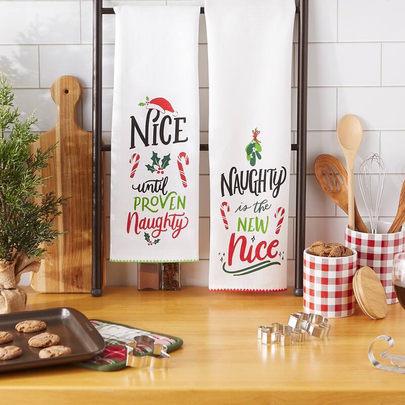 DII Assorted Christmas Printed Dishtowel