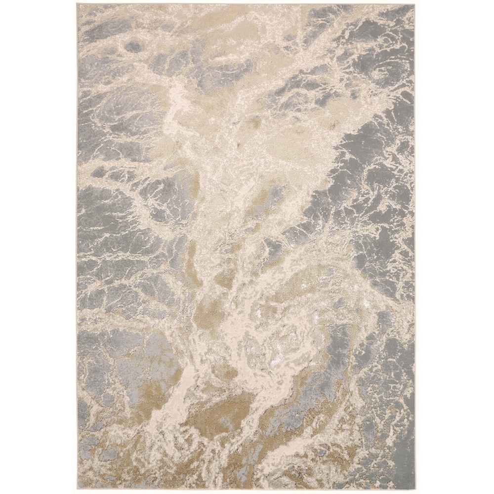 Grand Bazaar Tripoli Machine Made Abstract Modern Area Rug