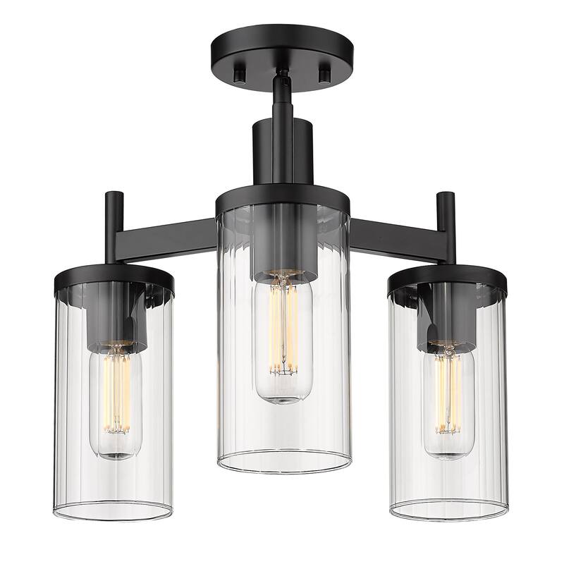 Copper Grove DeBruy 3-light Transitional Semi-flush Light Fixture