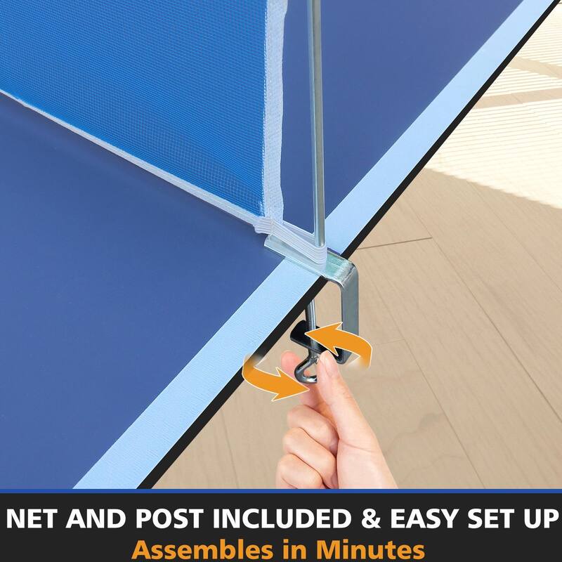 Foldable Ping Pong Conversion Top with Net & Post Included