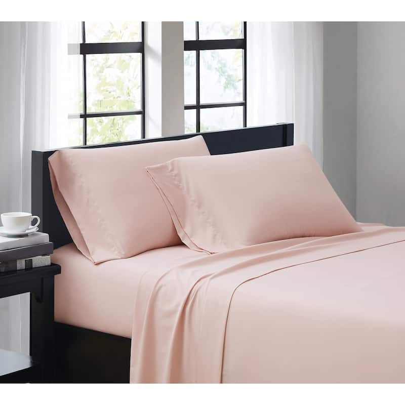 Truly Soft Everyday Solid Bed Sheet Sets - King - Blush