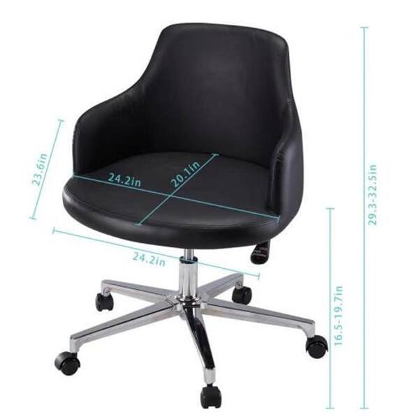 Pneumatic Seat Height Adjustment Black Office Chair Bed Bath & Beyond 34780712
