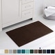preview thumbnail 66 of 83, Subrtex Chenille Soft Rugs Super Water Absorbing Shower Mats 20x32 - Chocolate