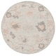 preview thumbnail 27 of 30, SAFAVIEH Handmade Abstract Cecilie Wool Rug 6' Round - Beige/Grey - Round