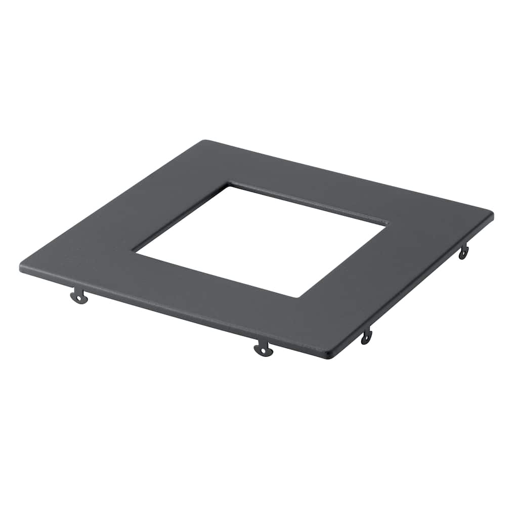 Kichler Direct-to-Ceiling Slim Decorative Trim 6 inch Square Textured Black