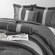 preview thumbnail 20 of 33, Nanshing Ester Red and Black 7-Piece Comforter Set
