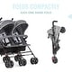 preview thumbnail 6 of 16, Dream On Me Volgo Twin Umbrella Stroller