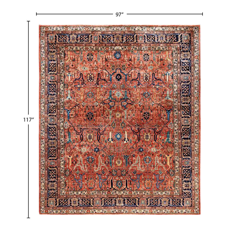 Serapi One-of-a-Kind Hand-Knotted Area Rug - Red - 8' 1" x 9' 9"