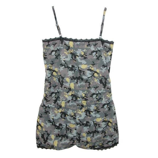 Shop Make It Rain Women S One Piece Romper Pajama Set Overstock