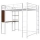 preview thumbnail 39 of 41, Multifunctional Design Loft Bed with Desk, Two-sided Ladder and Shelves, Efficient space, Full Size