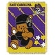 preview thumbnail 19 of 19, NCAA Full Back Jacquard Baby Throw Blanket 36" x 46" - East Carolina