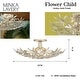preview thumbnail 7 of 9, Minka Lavery 2144 Flower Child 4 Light 22" Wide Flush Mount Ceiling