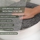 preview thumbnail 89 of 189, Home Weavers Waterford Collection Cotton Toilet Lid Rug | Elastic Fit | Fit Most Standard Toilet Lid | 18"x18"