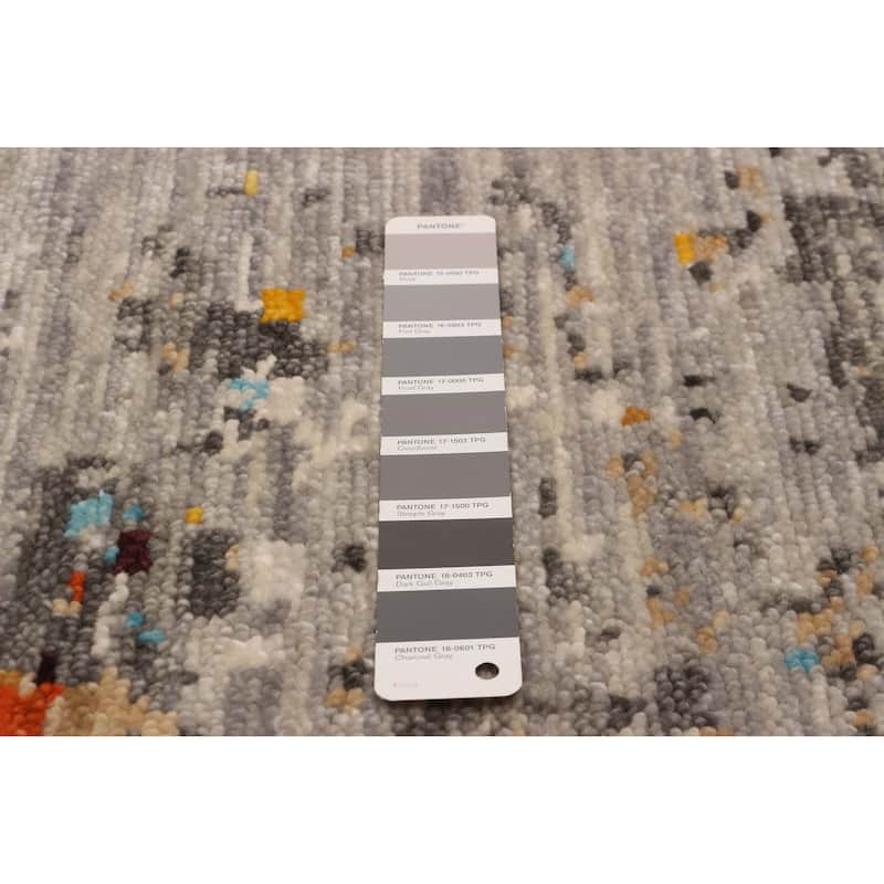 ECARPETGALLERY Hand-knotted Mystique Grey Wool Rug - 10' 2" x 14' 1"