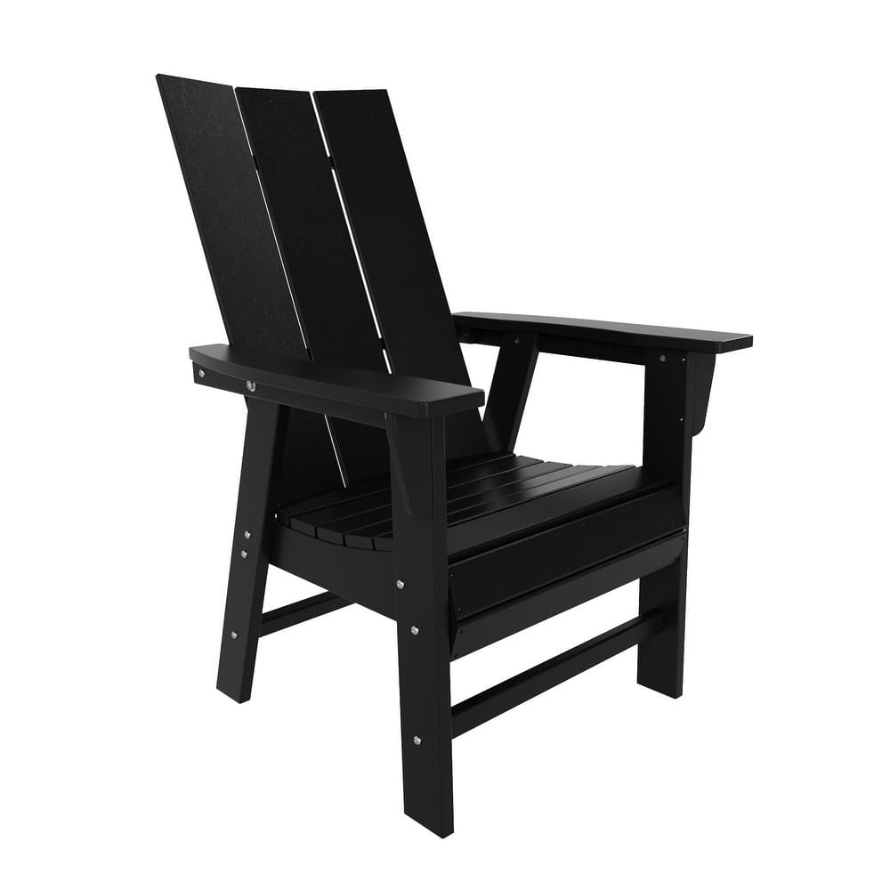 Shoreside Hdpe All Weather Outdoor Patio Adirondack Dining Chair (1PC)