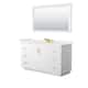 Option White, Gold Trim, White Quartz Top