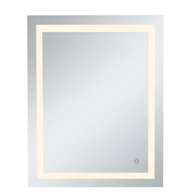 Avalon 30" x 40" Hardwired LED mirror - Silver