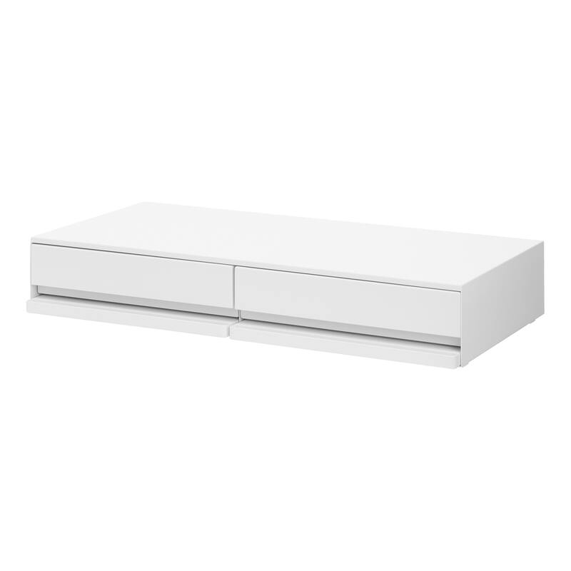 Yamazaki Home Countertop Drawer with Pull-Out Shelf - Wide, Steel - L 25.31 x W 31.5 x H 5.31 inches