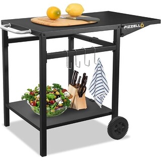 Pizzello Outdoor Grill Dining Cart Pizza Oven Trolley BBQ Stand