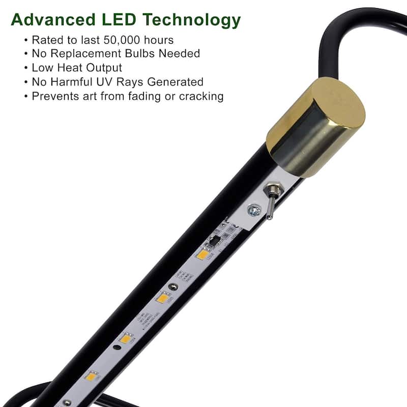 Cocoweb 12" Tru-Slim Plug-In LED Picture Light in Satin Nickel - 12 Inch