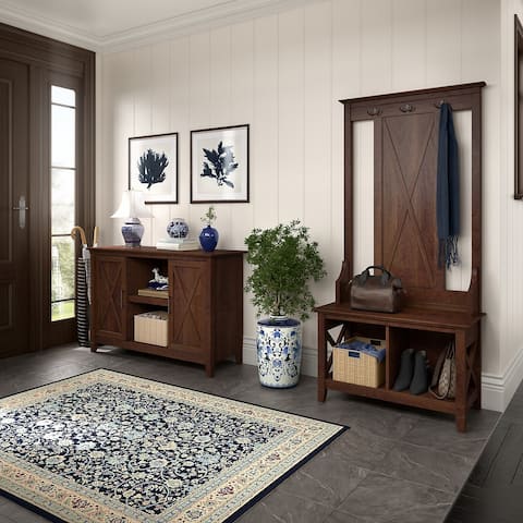 Key West Entryway Storage Set with 2 Door Cabinet by Bush Furniture