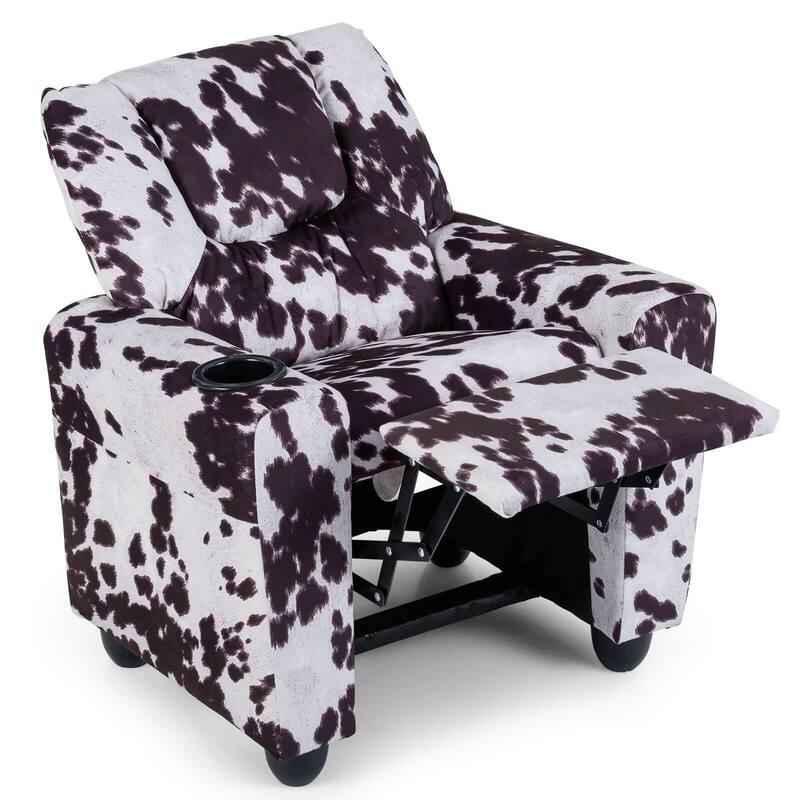 Costway Kids Recliner with Cup Holder with Adjustable Backrest &