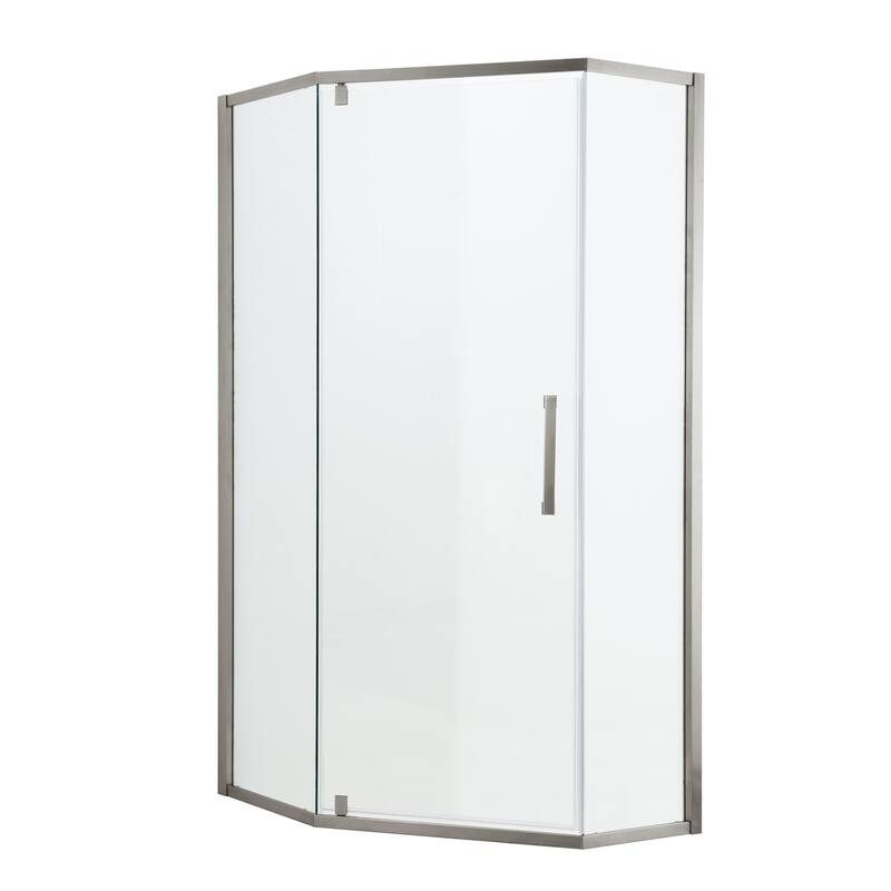 34"W x 72" H Framed Neo-Angle Hinged Shower Door - 34'' x 0.31'' x 72''