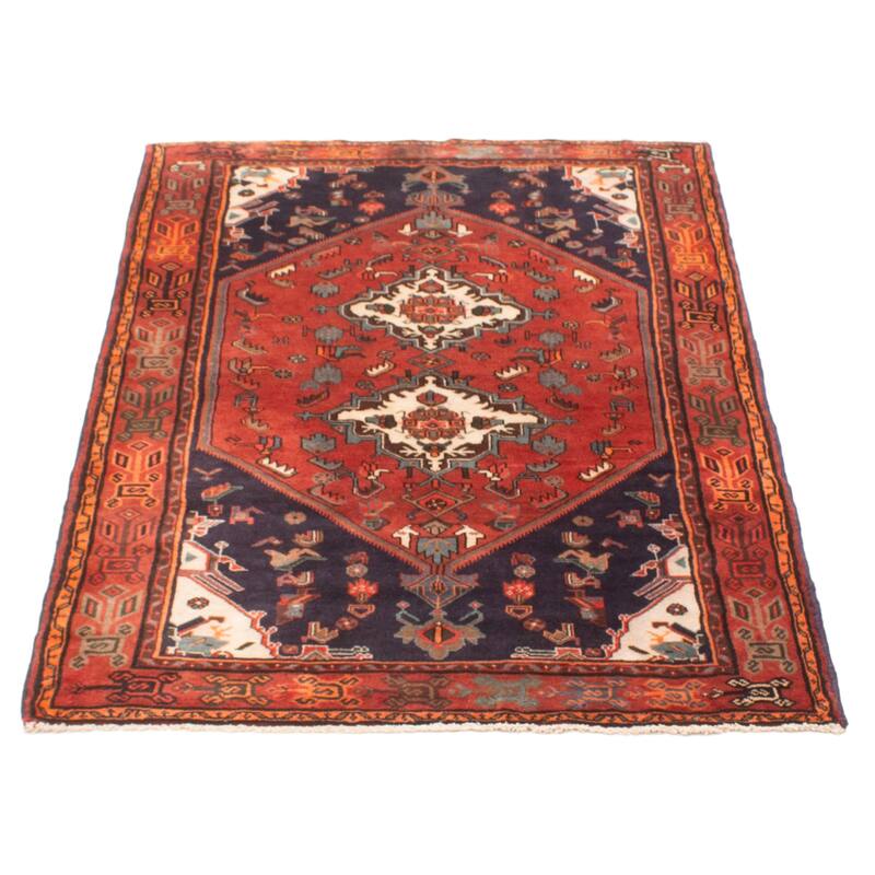 ECARPETGALLERY Hand-knotted Anadol Dark Red Wool Rug - 4'4 x 6'5