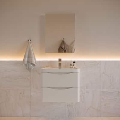 Fresca Tuscany 24" Wall Mounted Single Basin Vanity Set with Acrylic