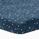 preview thumbnail 1 of 3, Lambs & Ivy Sky Rocket Blue Stars/Galaxy/Space 100% Cotton Fitted Crib Sheet