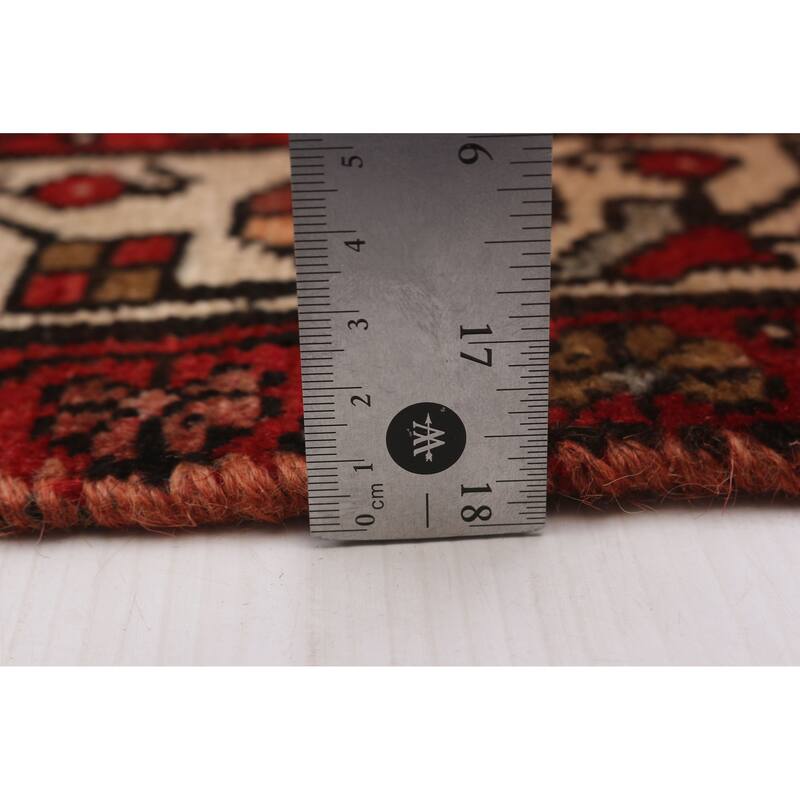 ECARPETGALLERY Hand-knotted Andelz Red Wool Rug - 3'5 x 10'0