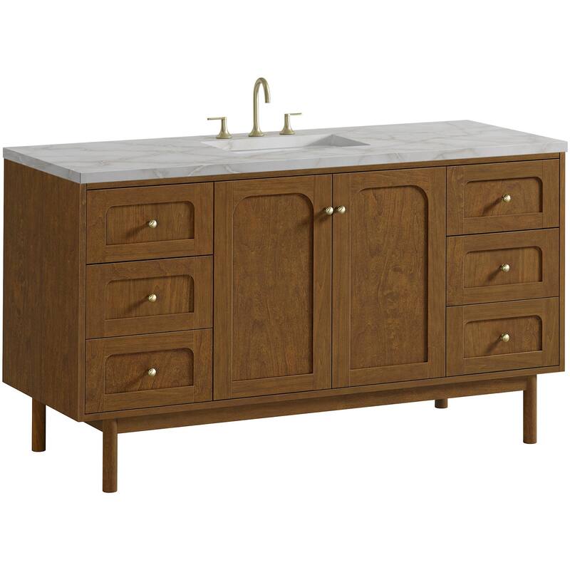 James Martin Vanities 545-V60S-FVSL Laurent 60" Single Basin Poplar