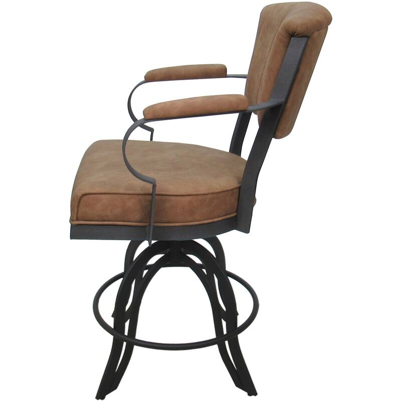 Miami Counter 26" or Bar 30" Metal Bar Stool on A Base