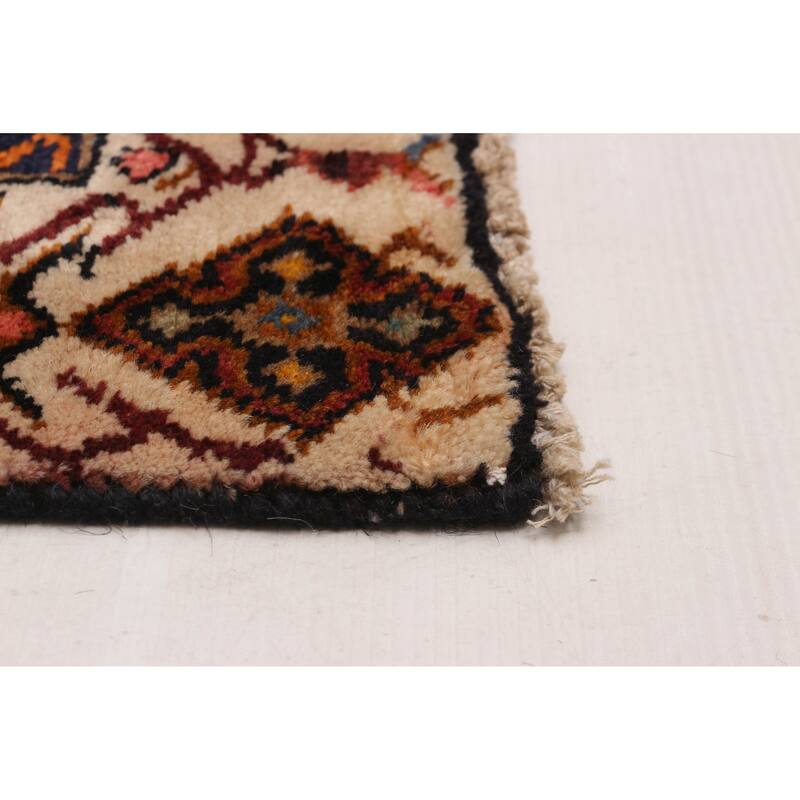 ECARPETGALLERY Hand-knotted Andelz Dark Navy Wool Rug - 3'5 x 9'8