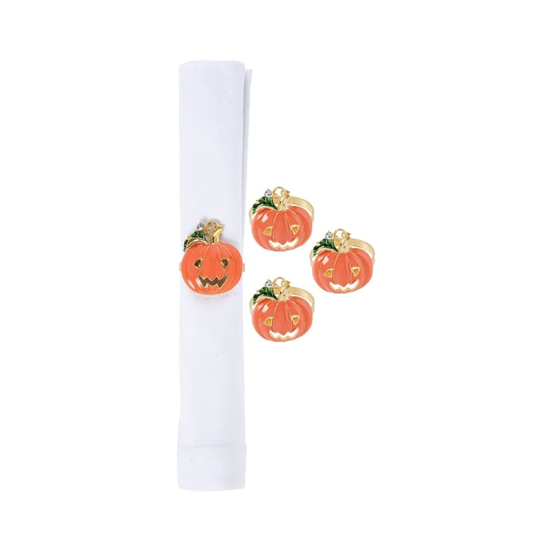 Pumpkin Napkin Ring, Set of 4 - Set of 4