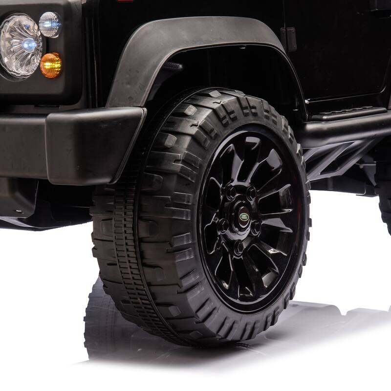24V Land Rover Defender Kids Ride-On Car, Remote Control, Dual 55W Motors, Bluetooth, LED Lights, Ages 3-7