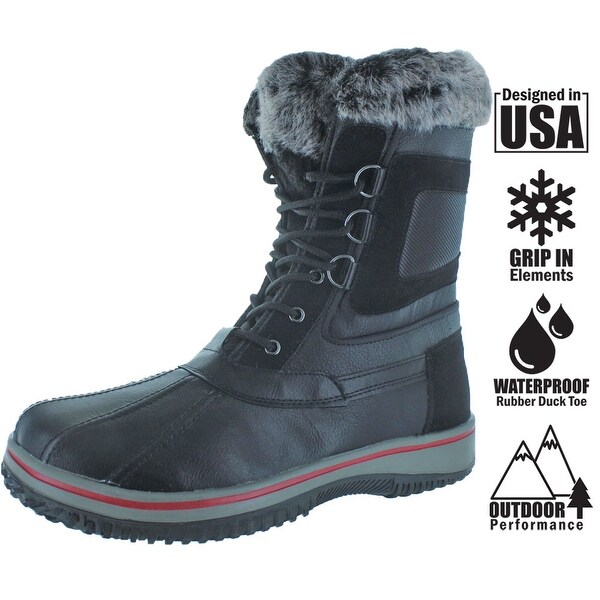 Revenant Men's Duck Toe Faux Fur Winter Snow Boots